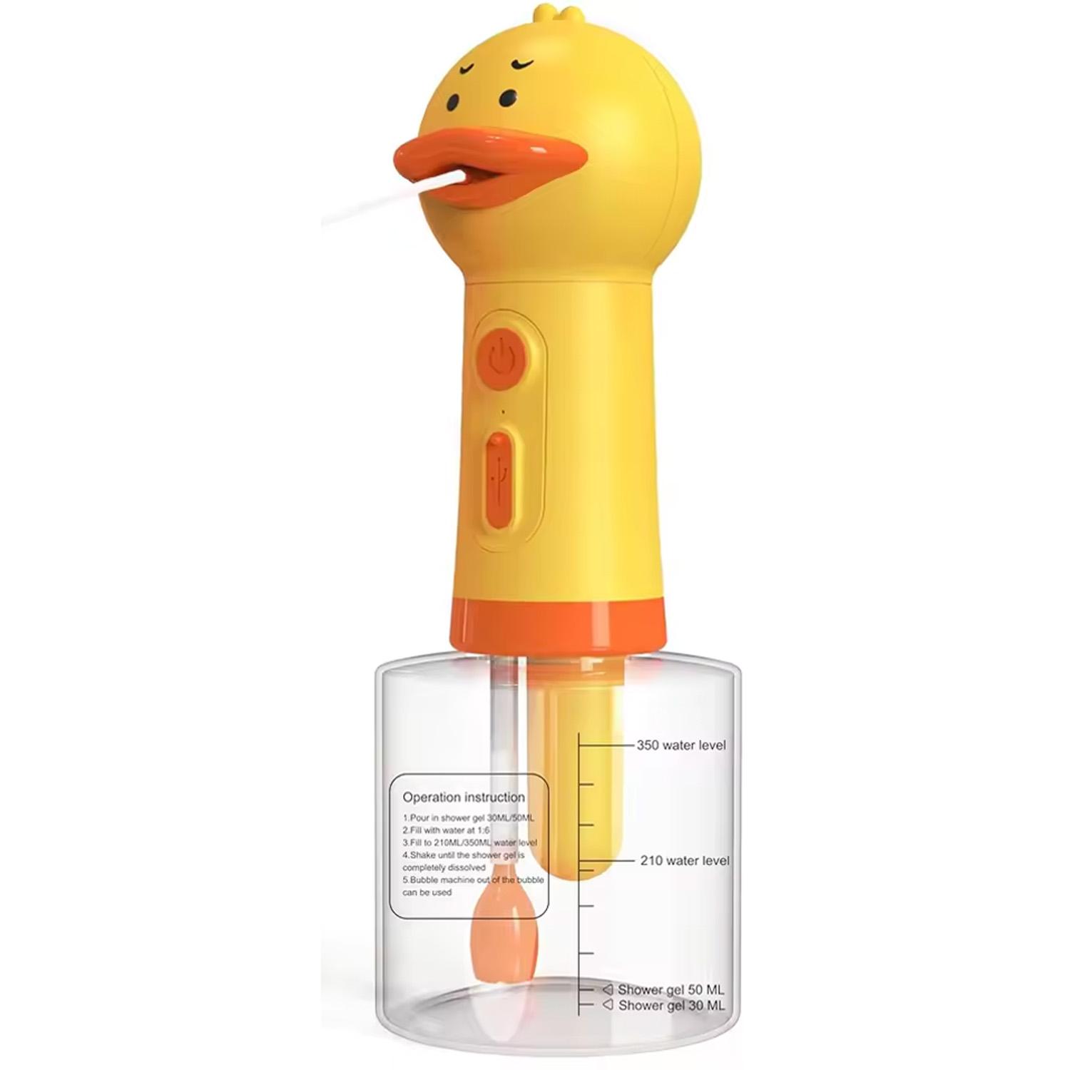 

Portable Electric Dog Cleaning Foam Machine Automatic Soap Dispenser For Bathing Rechargeable Shampoo Mix Bottle жёлтый