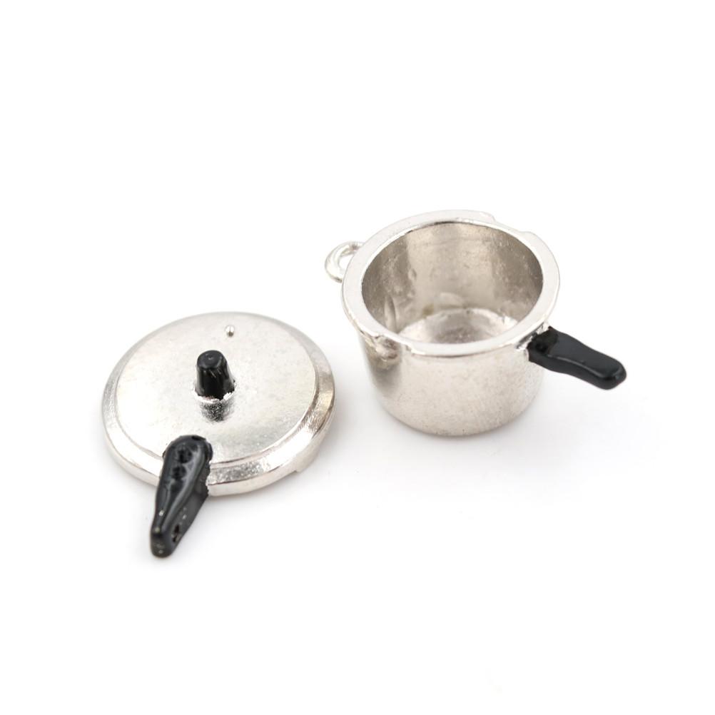 1 stück Kochgeschirr Schnellkochtopf Autoklav Spielzeug Simulation Küchenhelfer 1:Miniaturküche im Maßstab 12 für Puppenhaus