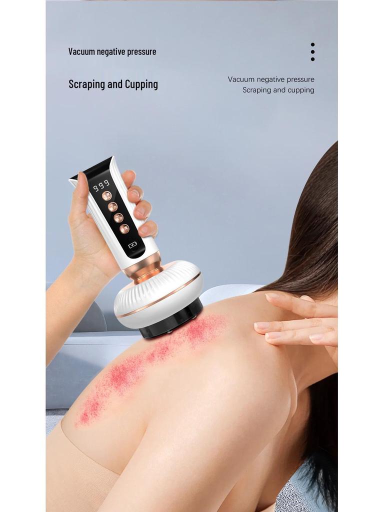 Electric Gua Sha Massager with Heating, Red Light, and Negative Pressure Therapy