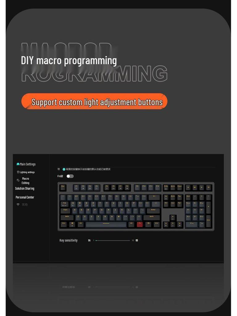 Three-Mode Wireless/Wired Bluetooth Mechanical Keyboard - 87-Key Gradient Side-Engraved Gaming & Office Edition