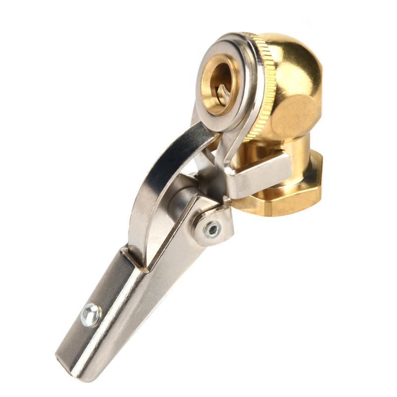 Heavy Duty Brass Tire Valve Clip Air Chuck Quick Connect Inflation Nozzle For Car Truck Tire Inflator Tool