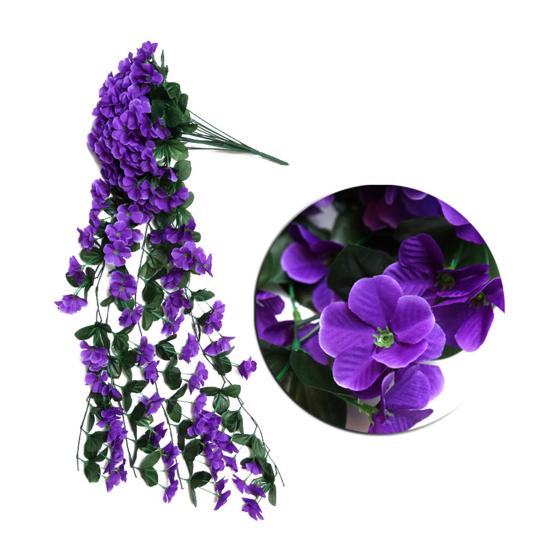 Outdoor Artificial Fall Fake Flowers Hanging Vines UV Resistant Faux Flowers Realistic Look Home Garden Decor
