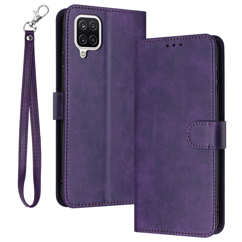 For Samsung Galaxy A12/M12/F12 Case Calf Texture Book Style Phone Cover Mobile Accessories Wholesale