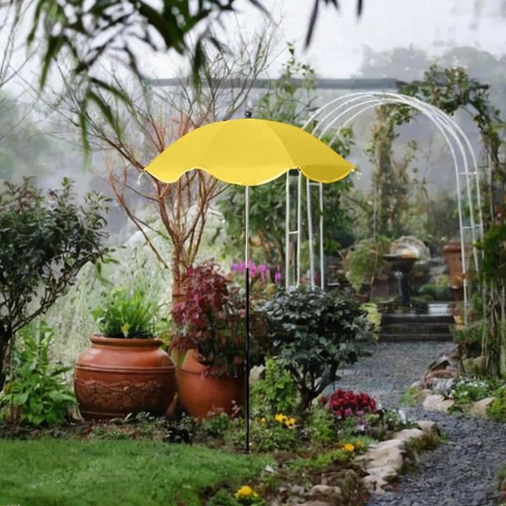 Plant Umbrellas for Outdoor Plants, 14" Small Garden Plant Umbrella Shade with Adjustable Angle, 52" Higher Sun Shade for Plants