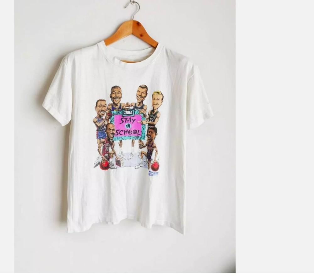 NBA Stay in School T-Shirt Unisex Cotton Tee Best Gift All Size S To 5XL Unisex T-Shirt