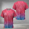 Digital Bonito Printed Men's Table Tennis Summer Sports Table Tennis Training Quick-Drying T-Shirt