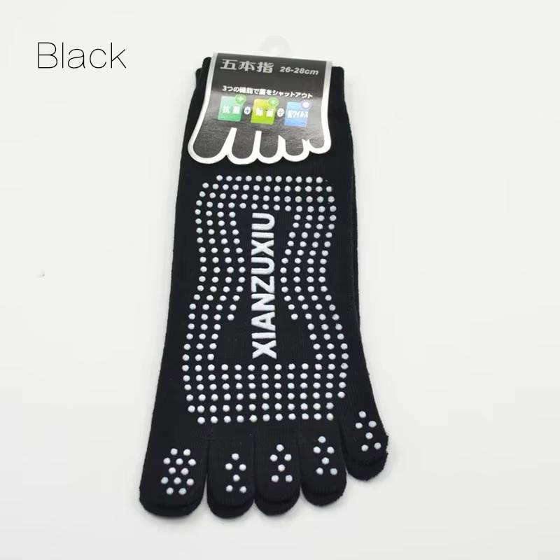 Men Pilates Socks   Cotton Breathable Non-Slip Massage Yoga Socks Cotton YOGA Sports Five-finger Socks 5 toe socks