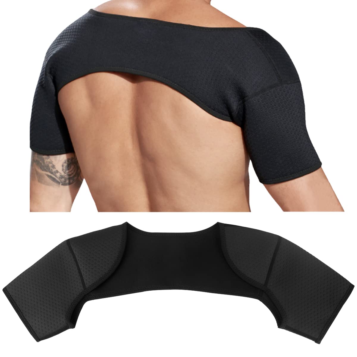 Double Shoulder Brace Strap Protector Support For Sleeping Outdoor Sports Relieve Tendinitis Pain Shoulder Pain Relief S