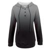 Women's Casual Fashion Gradual Change Print Long Sleeve Pullover Hooded Top Sweatshirts