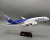 B787 Chile LAN Airways Diecast Resin Model Plane With Light & Base 1:130 Scale Static Airplane Enthusiasts Gift Decor