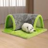 Warm Guinea Pig Hideout Tunnel Bed Soft Removable Guinea Pig Tunnels And Tubes for Cage Cat Kitten Guinea Pig Hides Fleece House