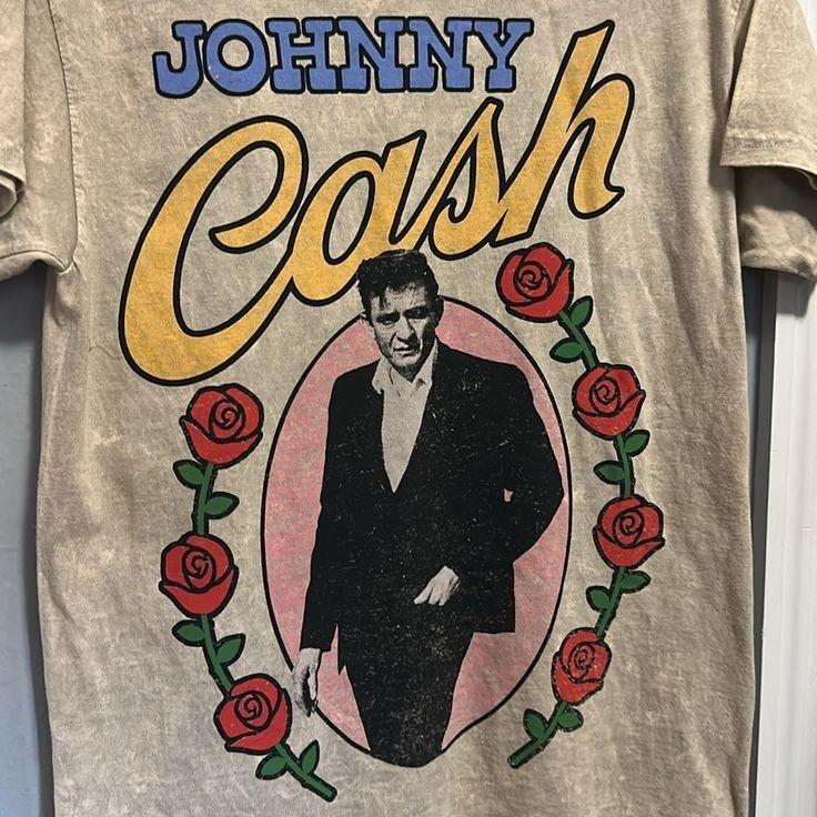 Vintage Johnny Cash Concert T-Shirt Tour Full Size S to 5XL NI032 FREE SHIPPING