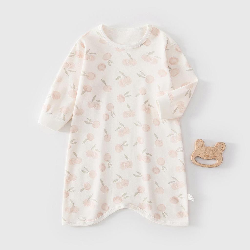 Unisex Pure Cotton Baby Sleep Sack Pajamas with Long Sleeves