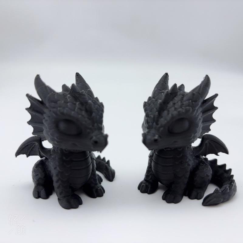 Dragon Baby Sculpture, 3D Printed Dragon Cub Statue, Dragon Decorative Ornament, Multifunctional Desktop Decoration