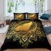 Wolf Dreamcatcher Duvet Cover Set Full Size Indian Dreamcatcher Animal 3D Bedding Set Exotic Style Bohemia Comforter/Quilt Cover