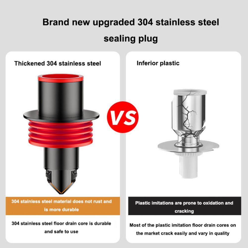 Efficient Drainage Floor Drain Cores Stainless Steel Floor Strainer  Laundry Room