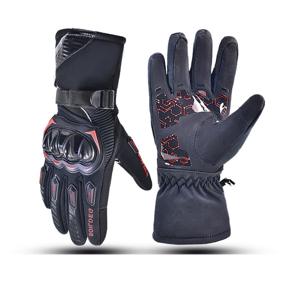Winter Goatskin Full Finger Lightweight Anti-Slip Fishing Motorbike Riding Gloves for Cold Weather Activities Motorcycle Skiing