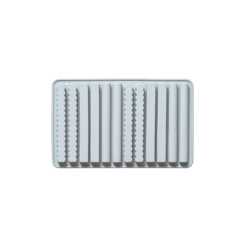 

Chocolate Mold 12 Cavity Strip Silicone Small Size Non-Stick Pretzel Mold For Cheese, Gummy Bars, Crayons, Cupcake Decoration синий