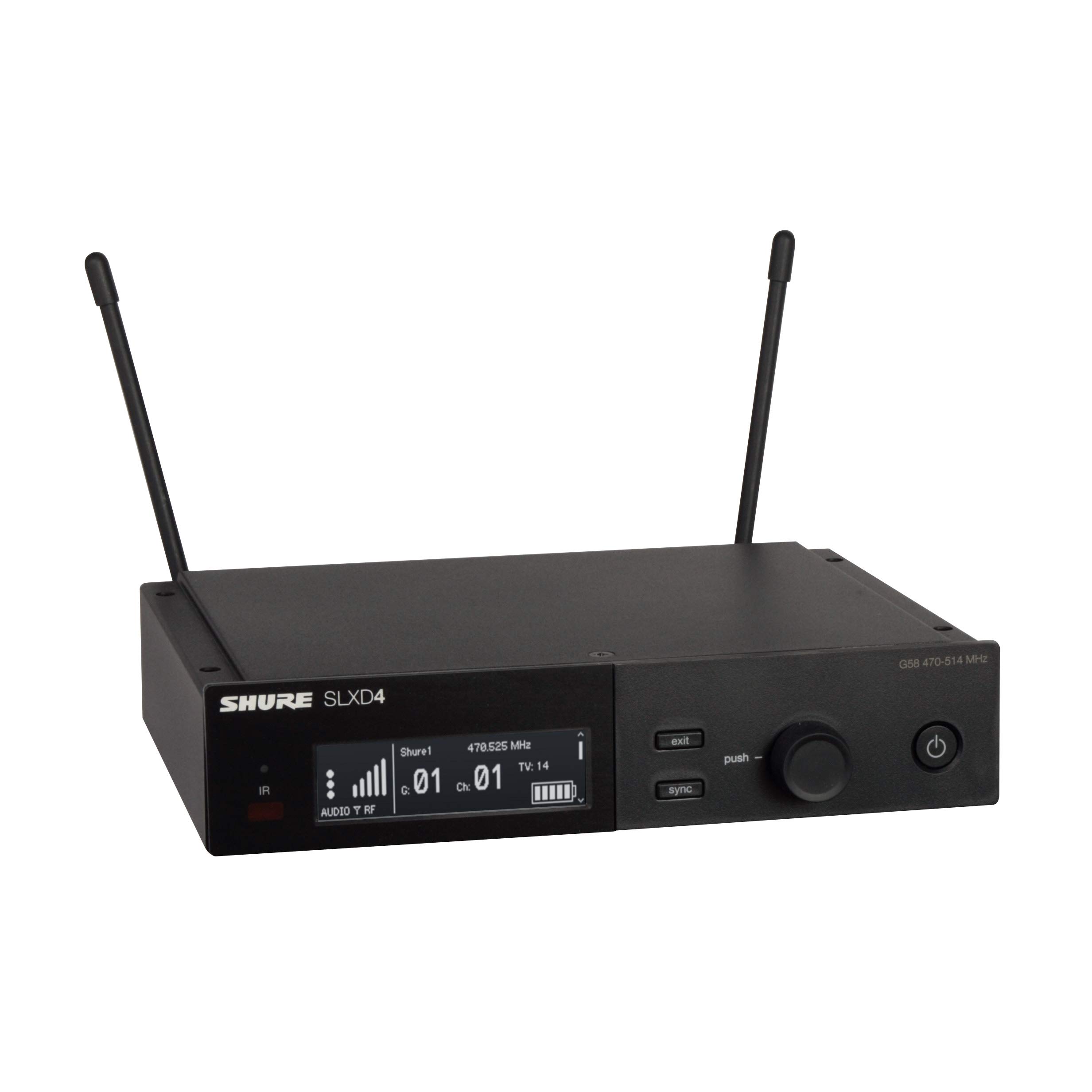 

SHURE серії SLXD4 одинарний приймач для бездротової системи SLX-D []