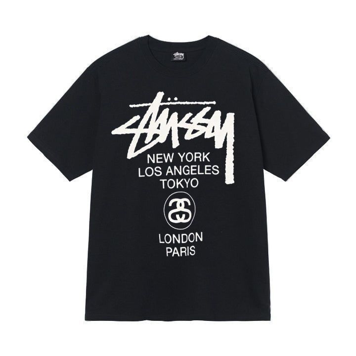 Three Standard New 2025 Men's and Women's Short-sleeved Summer Men's Loose 230g High-quality T-shirt