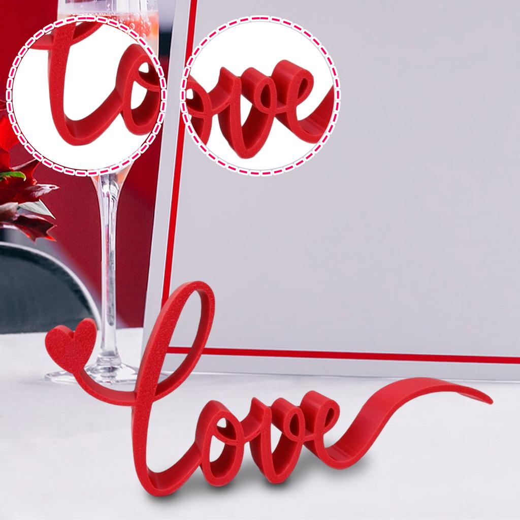 LOVE Letter 3D Printed Ornament