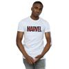 Marvel Mens Red Font Logo T-Shirt