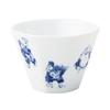 Mino Ware Tea or Approximately Microwave and Dishwasher with a Blue and White Design of the Seven Lucky Made In Product Number "miyama" Teacup, Bowl,
