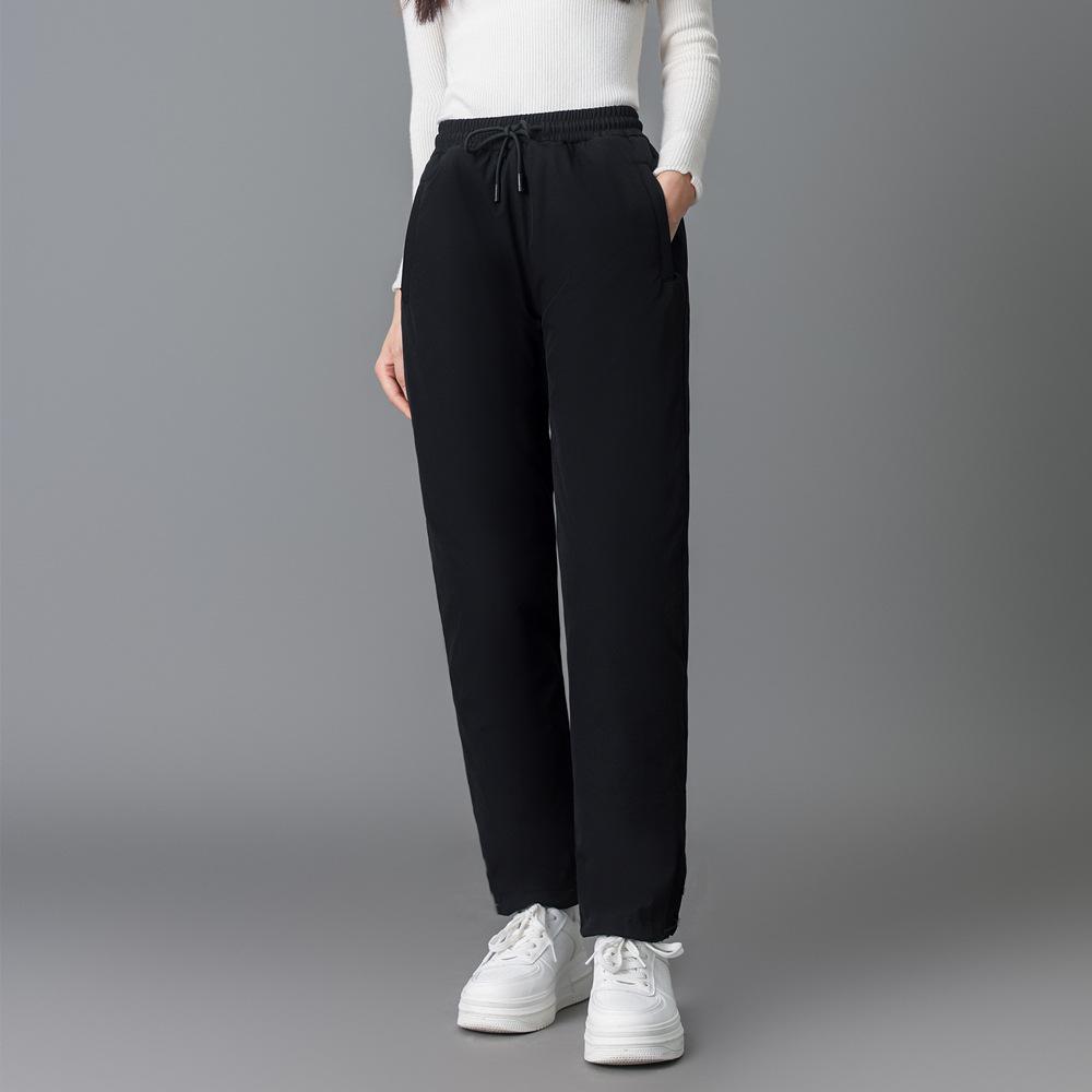 

2025 Women s 90% Down Detachable Liner Pants: Thick, Loose Fit for Middle-Aged & Elderly M чёрный
