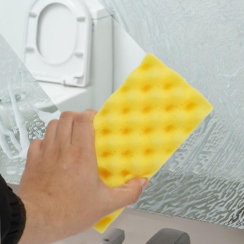 Bloc Spumă Mare pentru Spălarea Mașinii Curățare Caroserie Îndepărtare Pete Model Ondulat de Înaltă Densitate Burete Absorbent de Apă Instrument pentru Îngrijirea Vopselei Auto