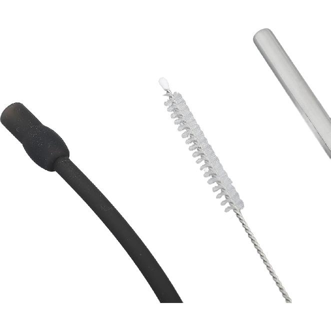 Coffee Machine Replacement Tubes: Includes Silicone Milk Tube, Stainless Steel Milk Tube, Compatible with , Coffee Maker Milk Foam Straw with