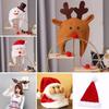 Snowman Elk Cap Christmas Cartoon Animals Festival Decorate Party Winter Gift