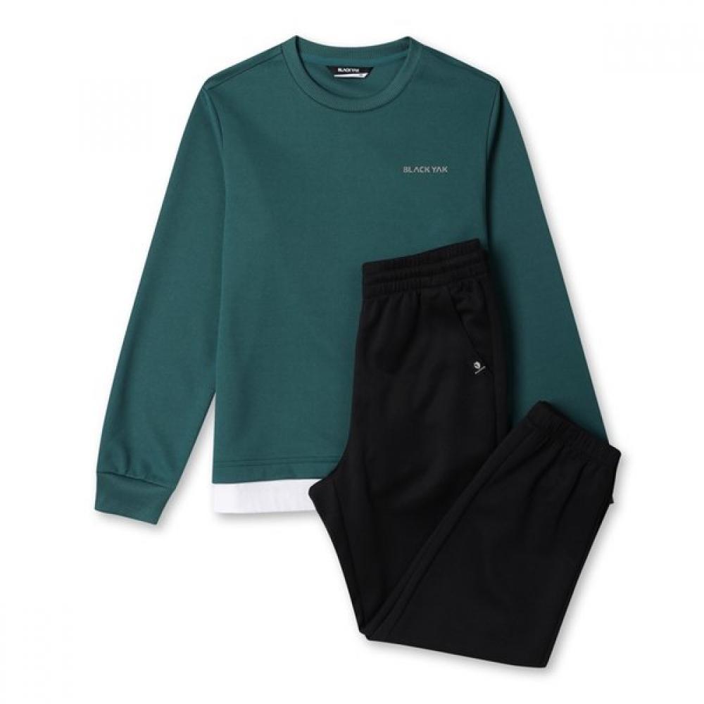 Blackyak Kids Polynet Layered Long Sleeve Sweatshirt + Jogger Pants