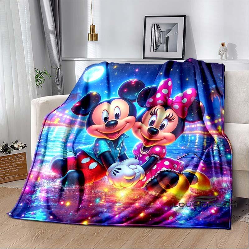 Die Mickey Maus Cartoon-Decke ist flauschig und weich, geeignet für Kinder und Erwachsene und perfekt für Zuhause, Reisen, Camping an