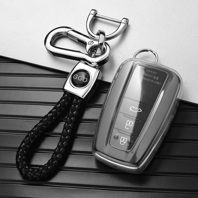 Transparent Toyota Keychains for Camry, RAV4, Crown, and Corolla Cars