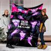 Personalized Custom Name Blanket - Kpop Demon Hunters Print Design,Blanket for Sofa,Bed,Travel,Camping - Soft and Warm, Great Gift