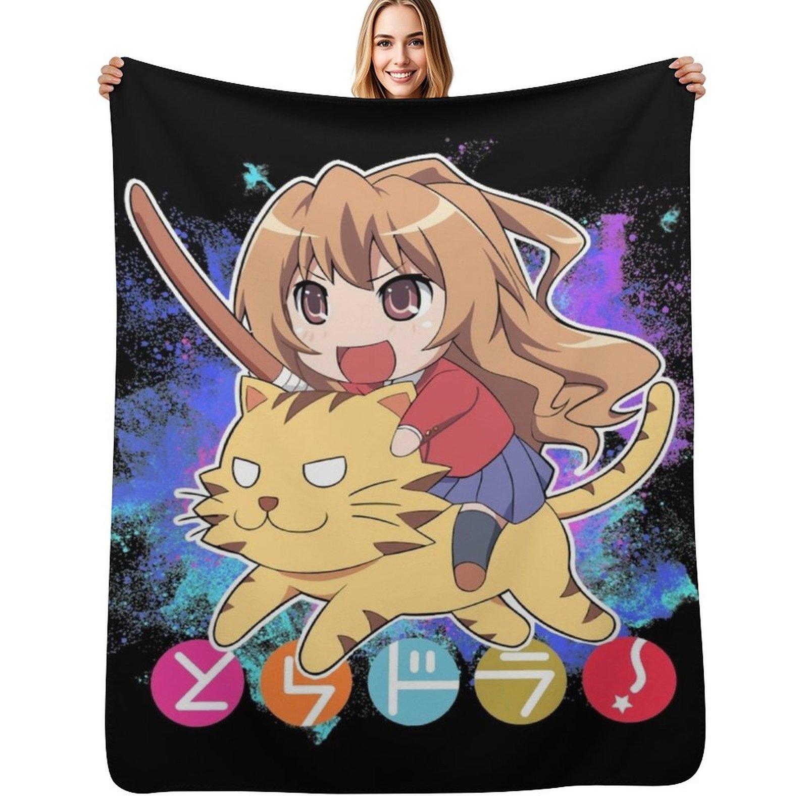 Toradora Throw Blanket All Season Lightweight Soft Blanket for Bed 75x100cm