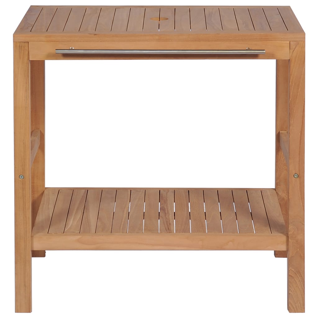 Vidaxl Bathroom Vanity Unit, Solid Teak Wood, 74X45X75 Cm