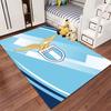 Blue Carpet with SS Lazio Logo suitable as a non-slip mat for the living room or bedroom sofa