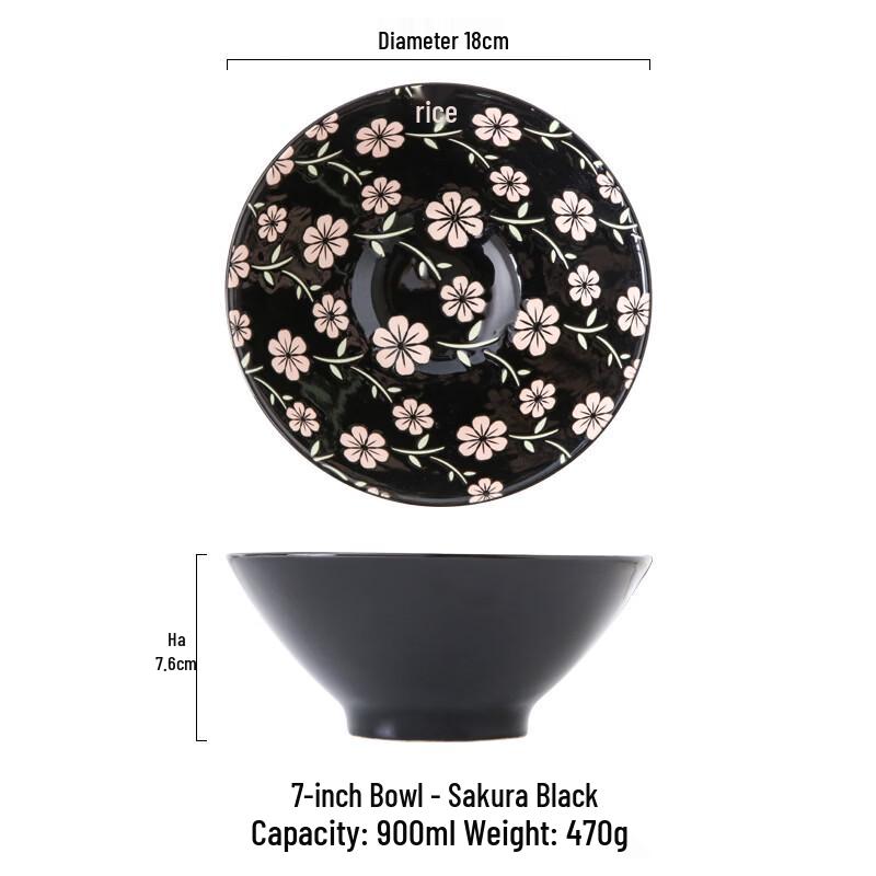 Abay Ceramic Conical Noodle Bowl Set