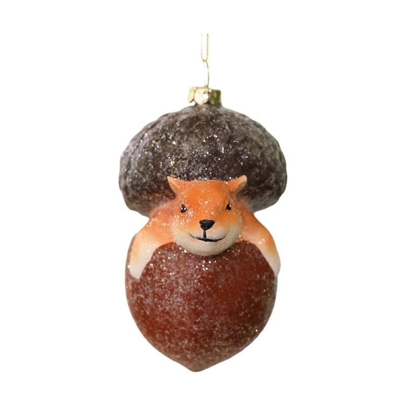 

Foxes And Hedgehog Shaped Christmas Ornament Plastic Animal Decoration For Indoor Outdoor Holiday Party Home Tree