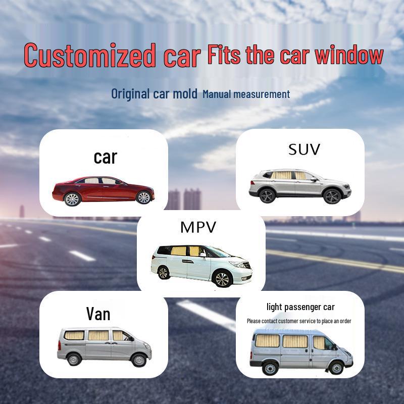 Zotye RS79 Damy X57 T600 Car Curtains: Aluminum Alloy Double Slide Track Privacy Sunshade