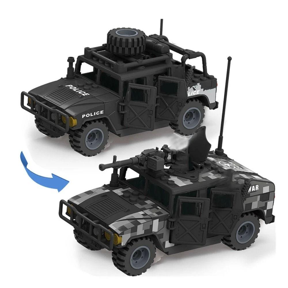 Removable Vehicle Building Blocks Black Model Building Bricks Educational Toy чёрный