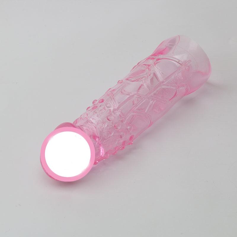 Reusable Sex Extension Toy Enlarge Sleeve Ring Full Delay Cover