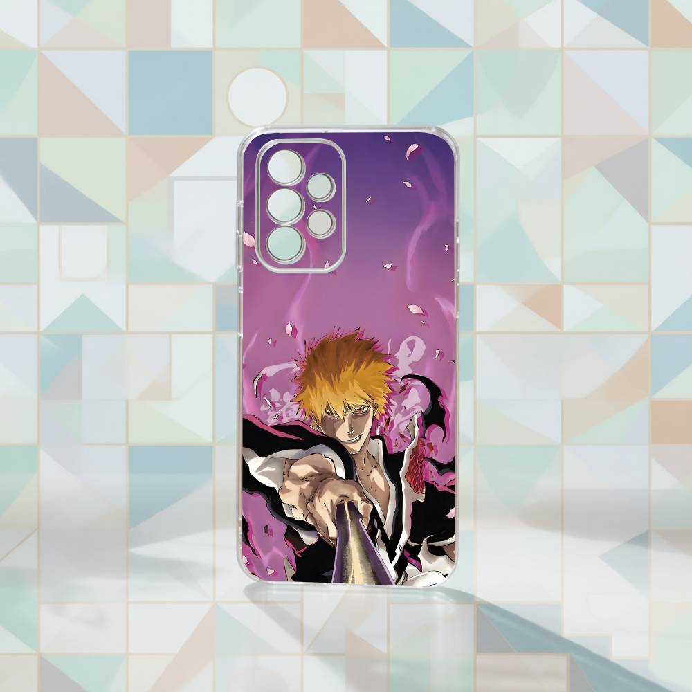 BLEACH Ichigo Kurosaki Phone Case For Samsung S25,S24,S21,S22,S23,S30,Ultra,S20,Plus,Fe Transparent Cover