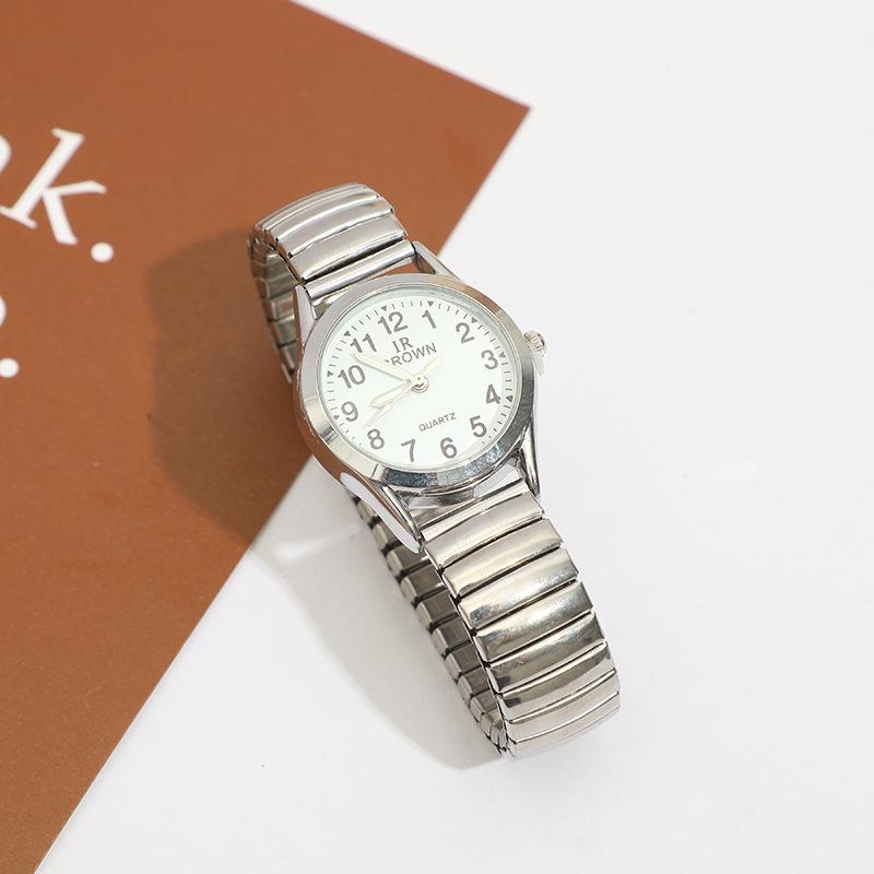 

Life Waterproof Middle-Aged And Elderly Quartz Watch Elastic Couple Watch Elastic Band Digital Elderly Watch Men And Women