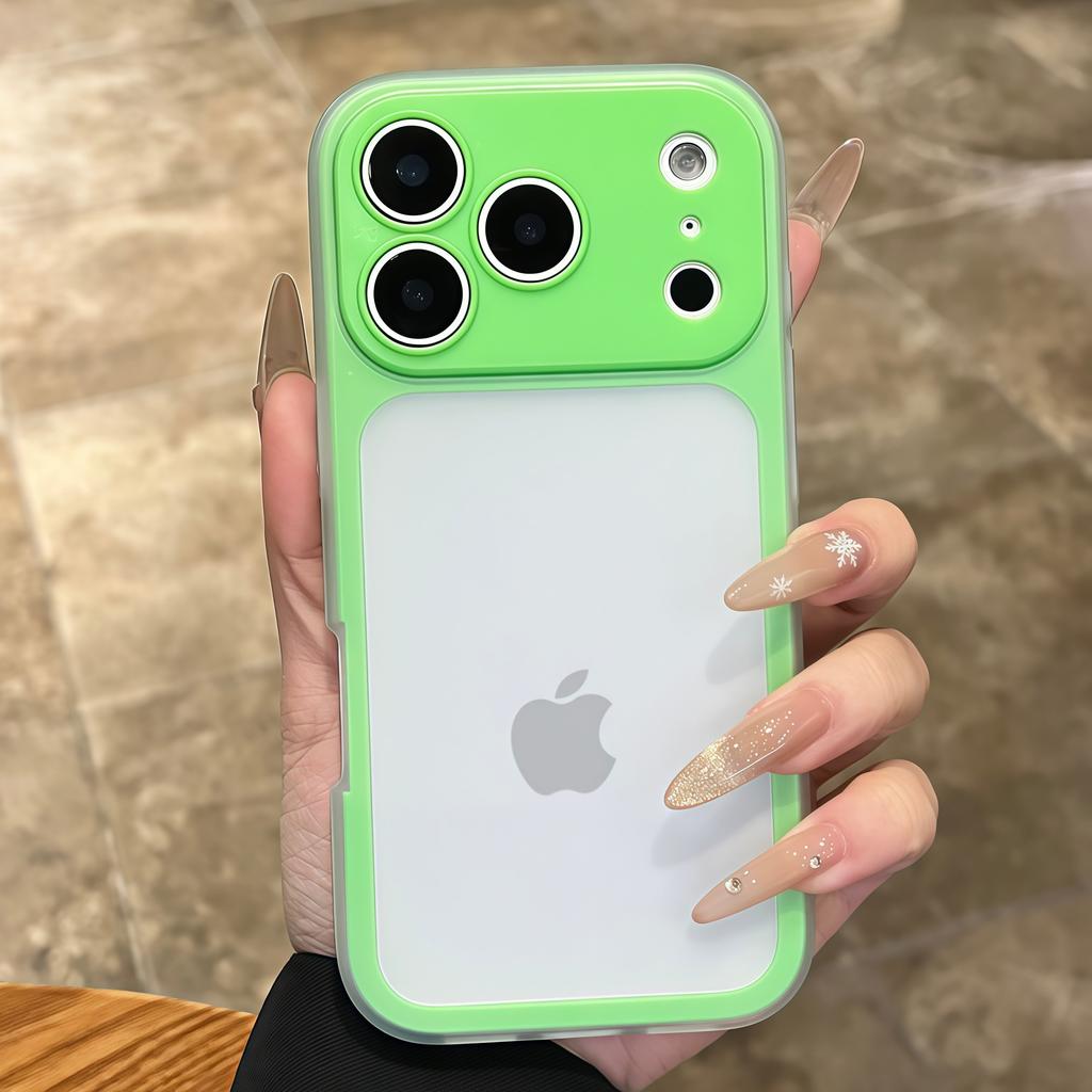 Luxury 2 In 1 Candy Color Matte Phone Case For iPhone 13 14 15 16 17 Pro Max Plus Air Shockproof Bumper Back Cases Cover
