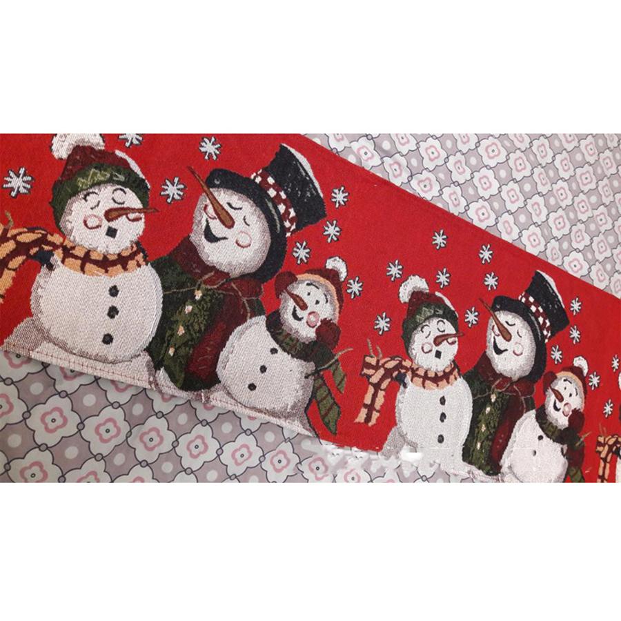 35*180cm Table Cloth Runner Christmas New Year Party Decorations Tablecloth Xmas Snowman