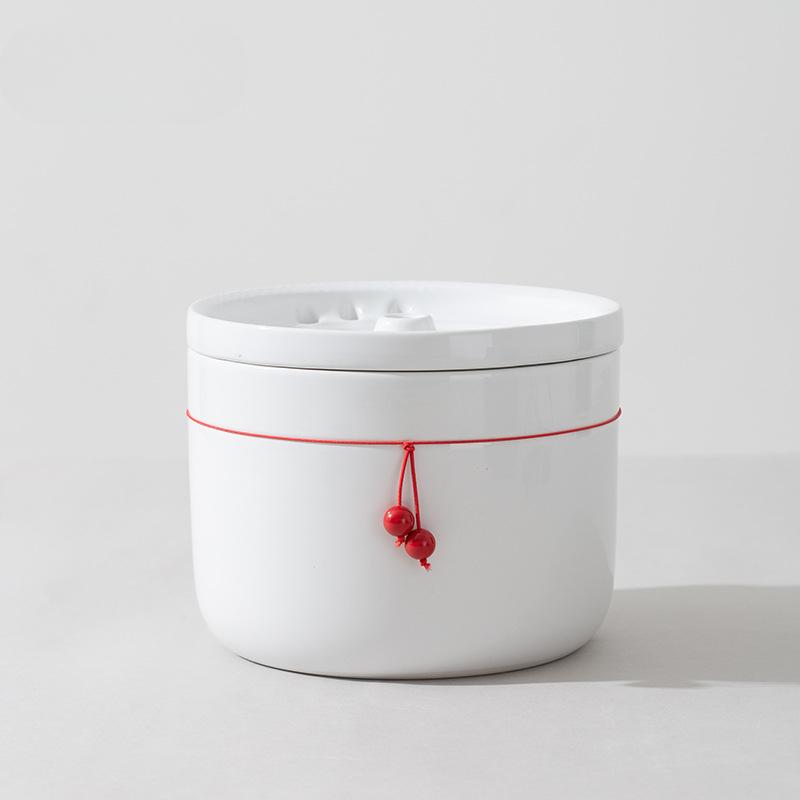 

Черно-белый керамический автоматический питьевой фонтанчик для кошек, машина для циркуляции живой воды, миска для собак, плюшевые принадлежности для собак 14.5*14.5*11.5cm