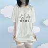 Camiseta Holgada Y Bonita De Estética Y2k Para Mujer Camisetas inforUnisexs Con Cuello Redondo De Dibujos Animados Japoneses