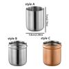 304 Stainless Steel Espresso Dosing Cup Wear Resistant Non-Stick Coffee Dosing Cup Leak-proof Food-Grade Coffee Bean Cup